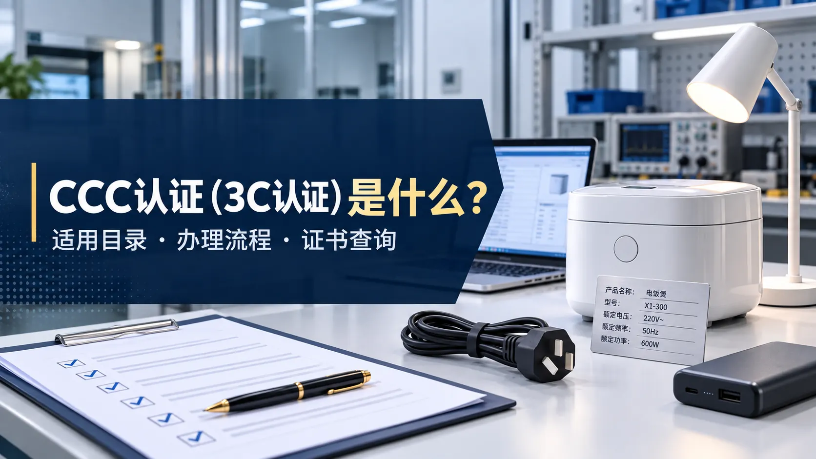 CCC认证（3C认证）是什么文章封面，适用目录、办理流程和证书查询