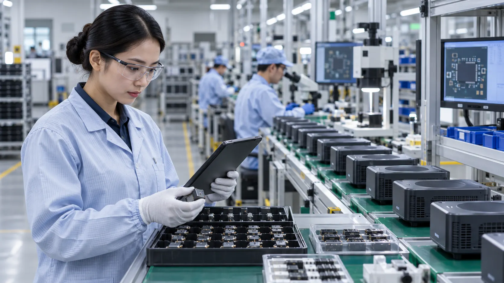 电子产品生产线开展一致性检查和关键元件变更管理