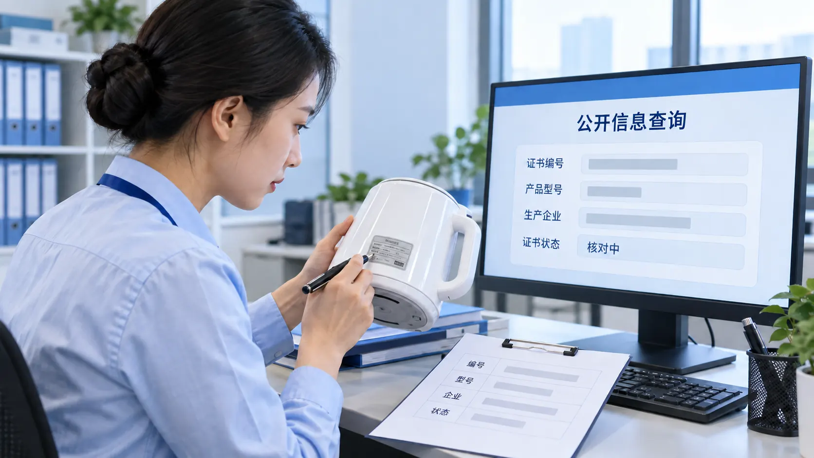 通过中文公开信息查询核对证书编号、产品型号、生产企业和证书状态
