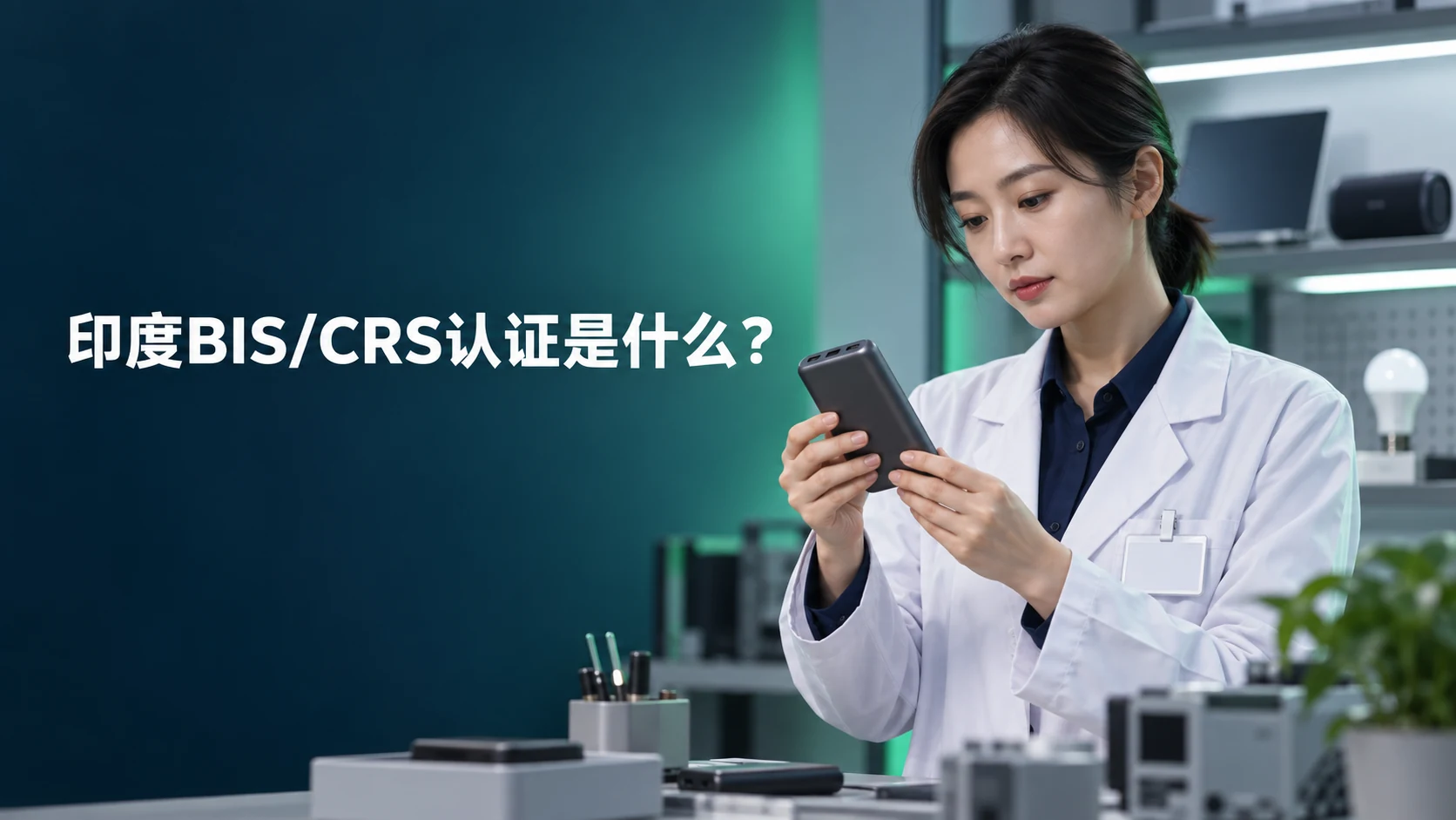 印度BIS/CRS认证是什么文章封面，合规工程师检查移动电源样品