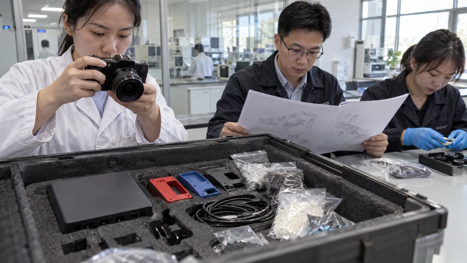 权检认证工程师接收RoHS检测样品和项目资料
