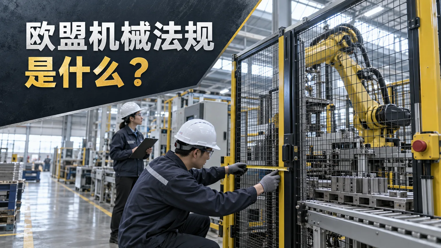 欧盟机械法规是什么文章封面，工业机器人与机械安全检查