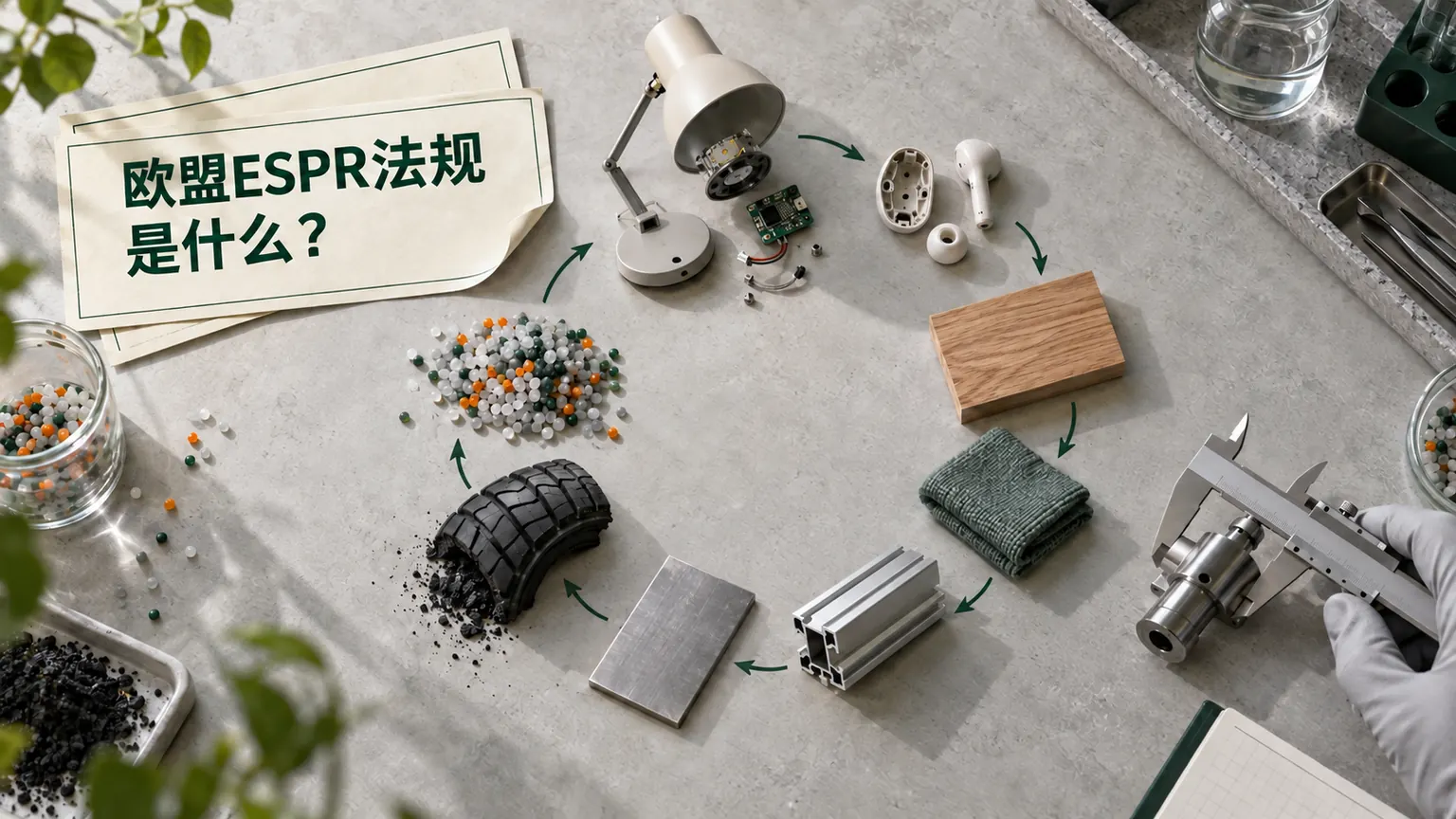 欧盟ESPR法规是什么文章封面，可持续产品材料与检测场景