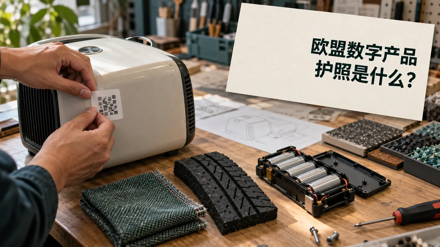 欧盟数字产品护照是什么文章封面，产品数据载体与生命周期资料