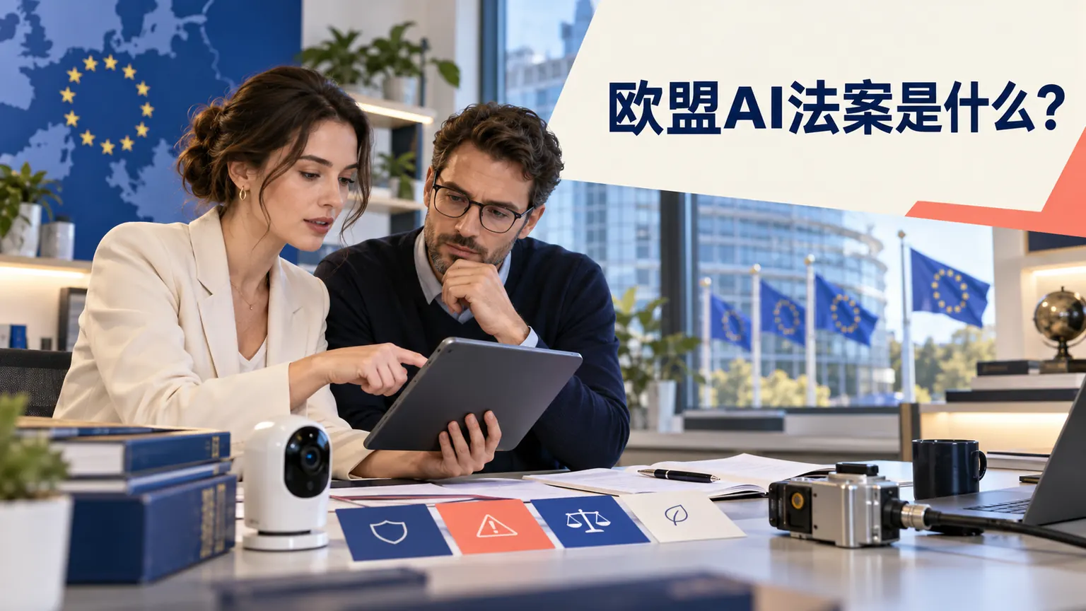 欧盟AI法案是什么文章封面，AI产品合规评审现场