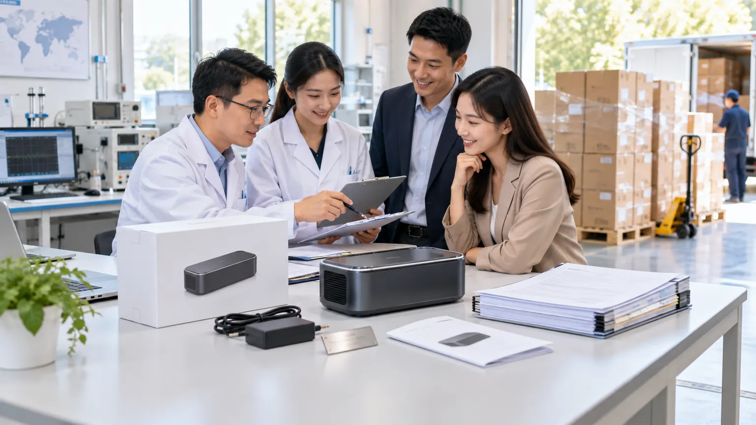 合规团队确认产品包装和技术文件后准备出货