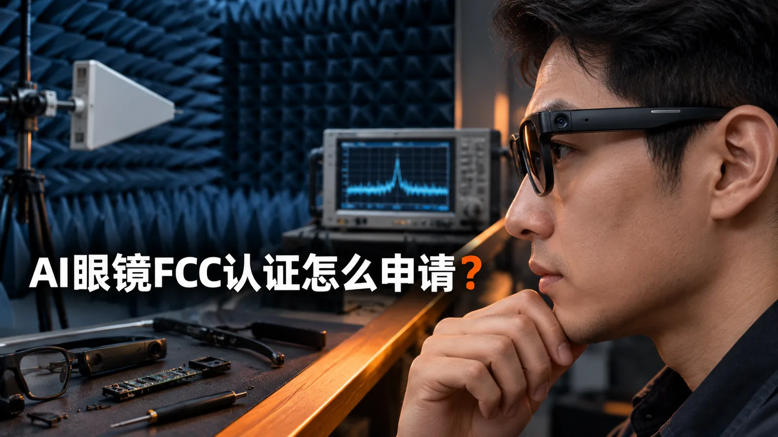 AI眼镜FCC认证怎么申请文章封面，真实AI眼镜与射频暗室