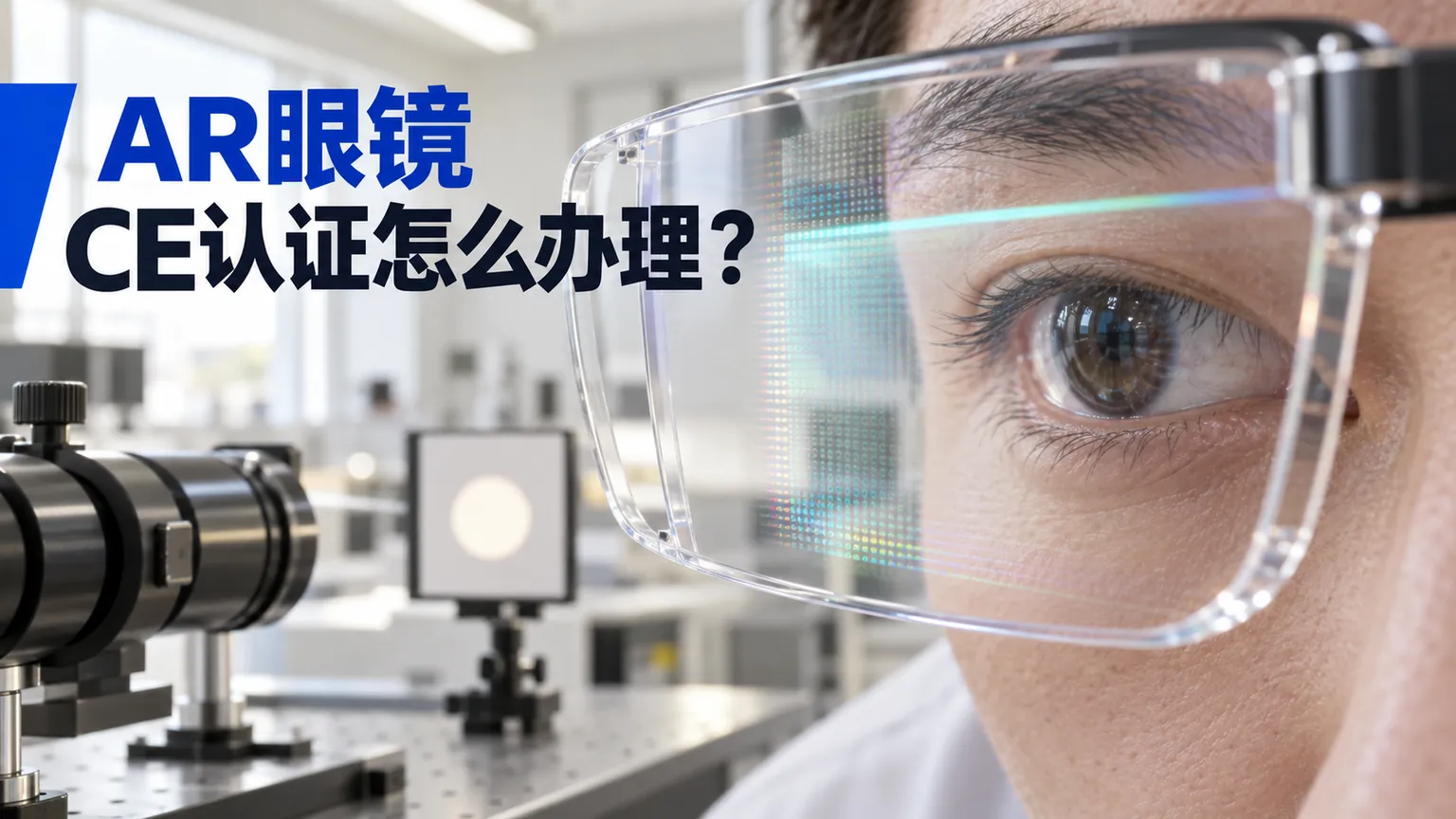 AR眼镜CE认证怎么办理文章封面，透明波导近眼显示与光学测量