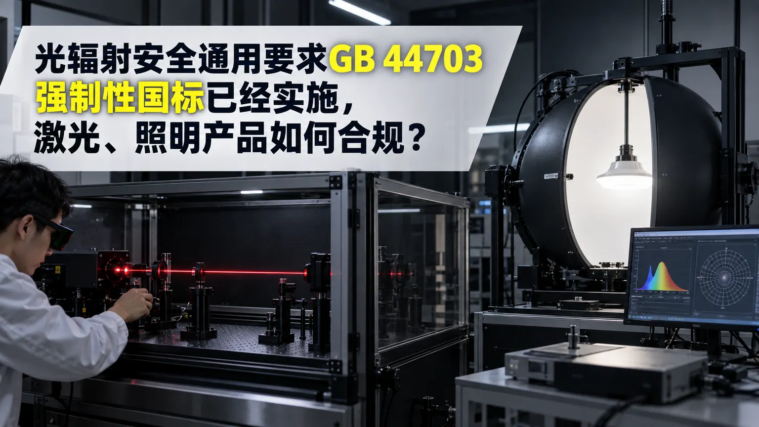 光辐射安全通用要求GB 44703强制性国标已经实施,激光照明产品如何合规文章封面