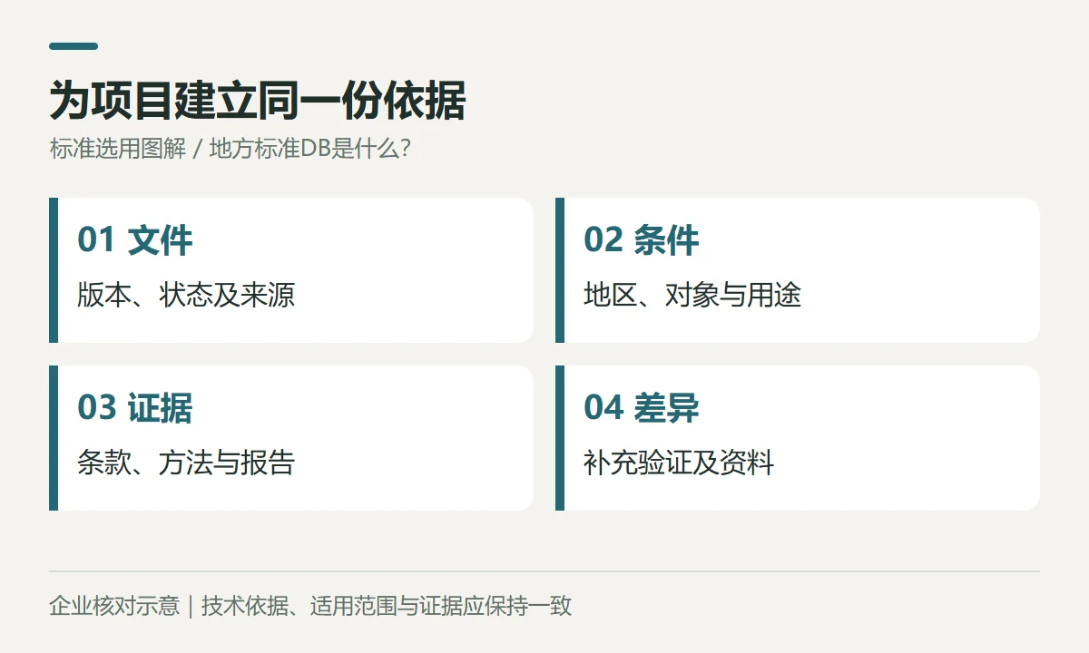 为项目建立同一份依据示意图