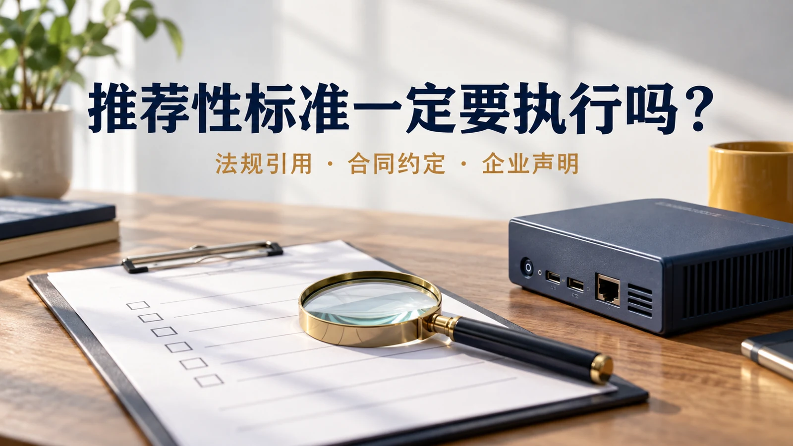推荐性标准一定要执行吗?封面(AI生成示意)