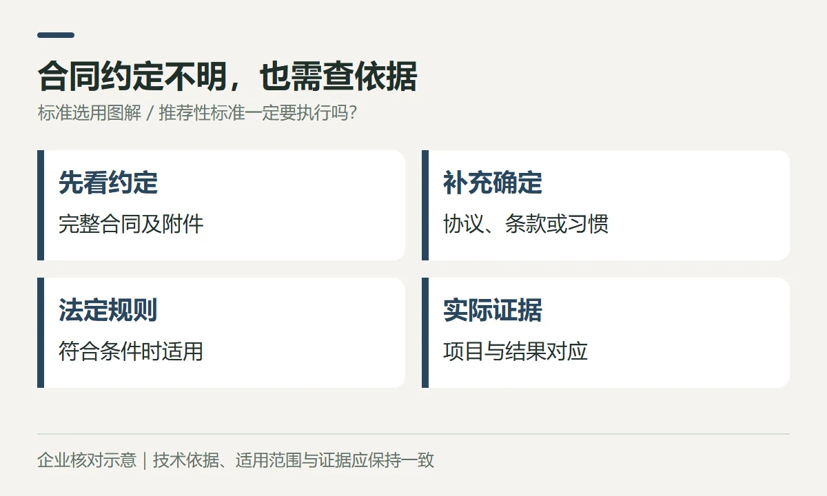 合同约定不明,也需查依据示意图