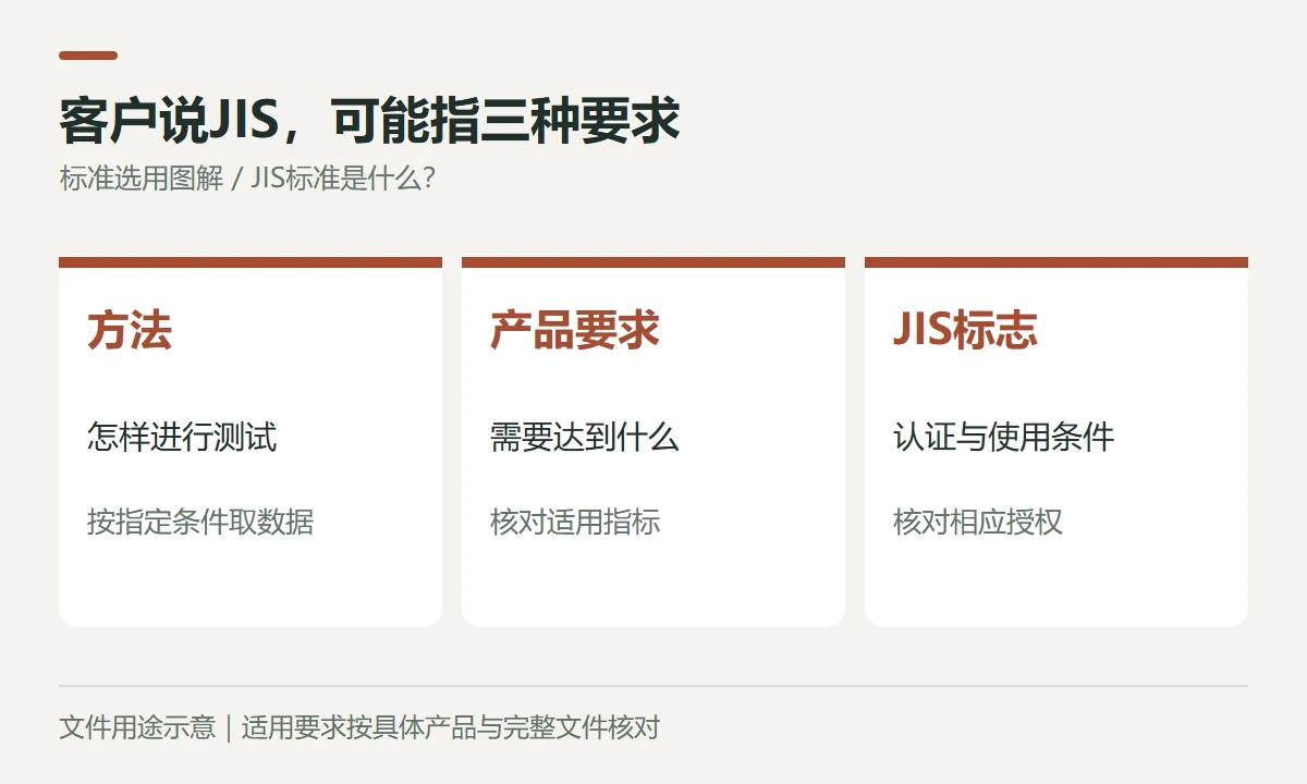 客户说JIS,可能指三种要求示意图