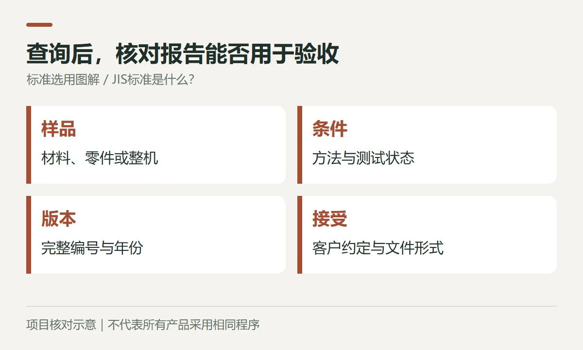 查询后,核对报告能否用于验收示意图