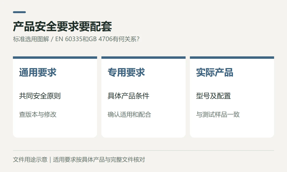 产品安全要求要配套示意图