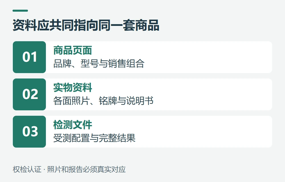 产品照片和说明书,为什么也会影响核验示意图