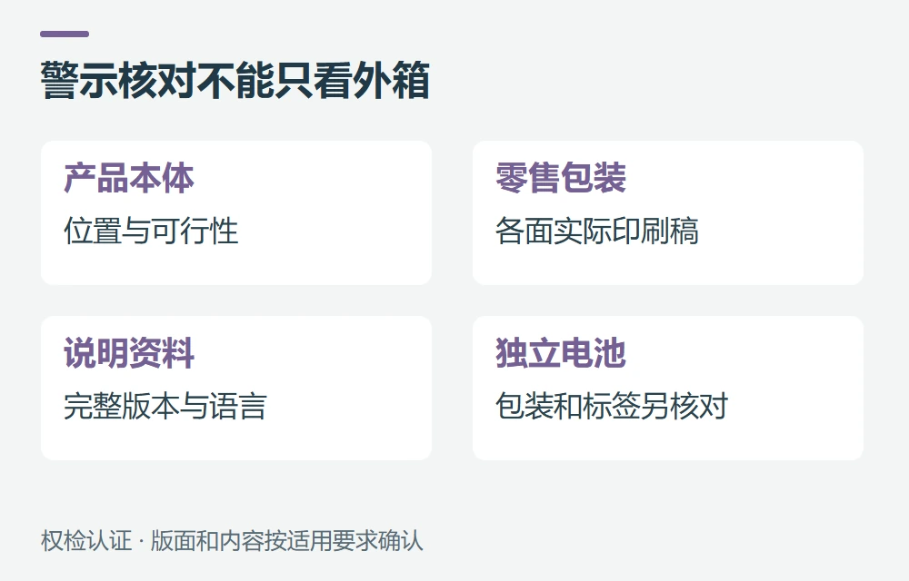 警示信息要放在哪里,为什么不能只贴在外箱示意图