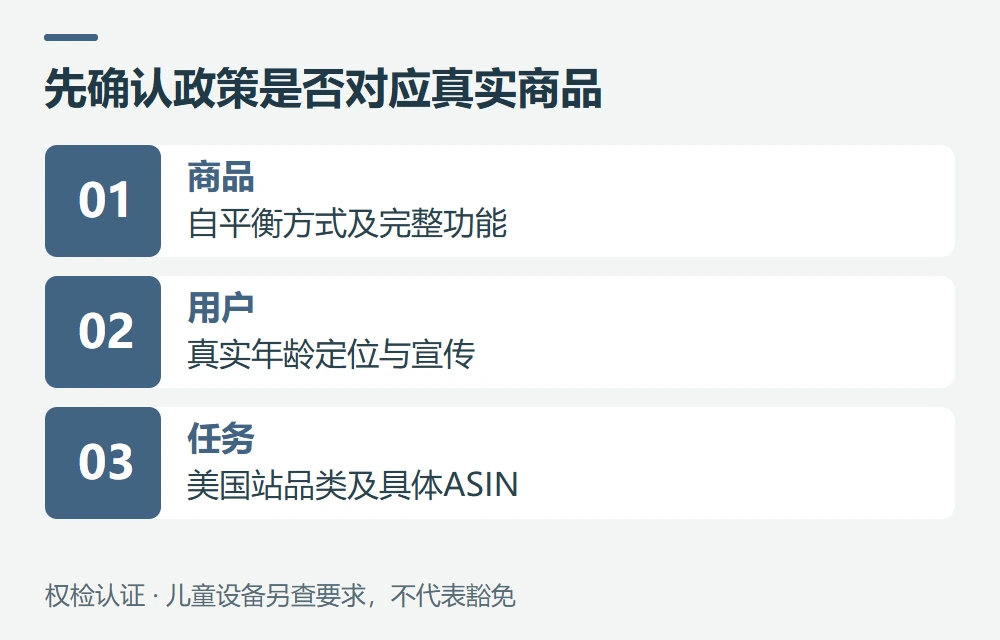 哪些平衡车属于这项政策,儿童产品怎样处理示意图