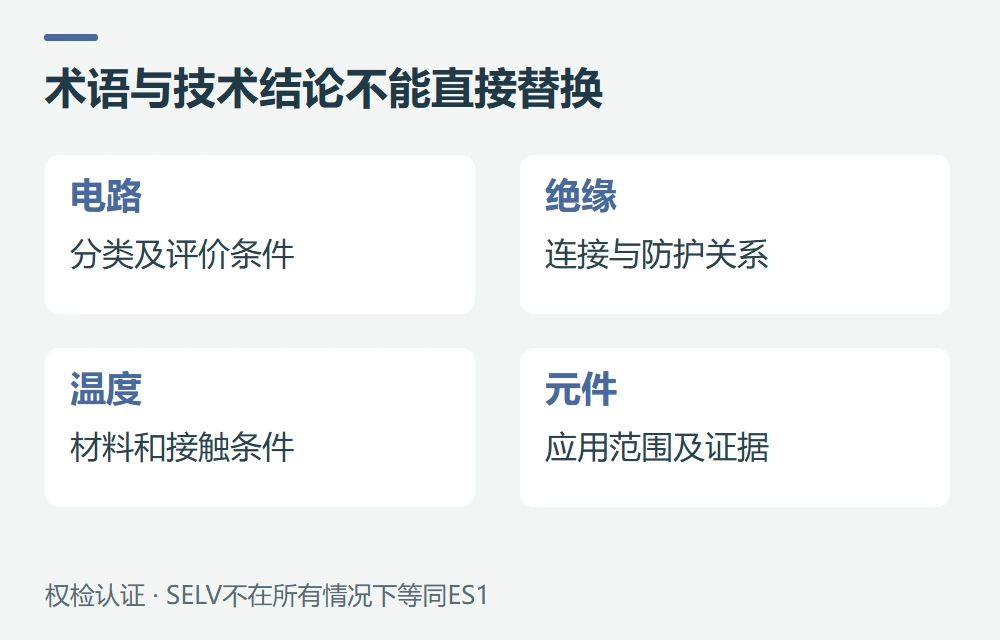 SELV能直接写成ES1吗,哪些细节容易漏示意图