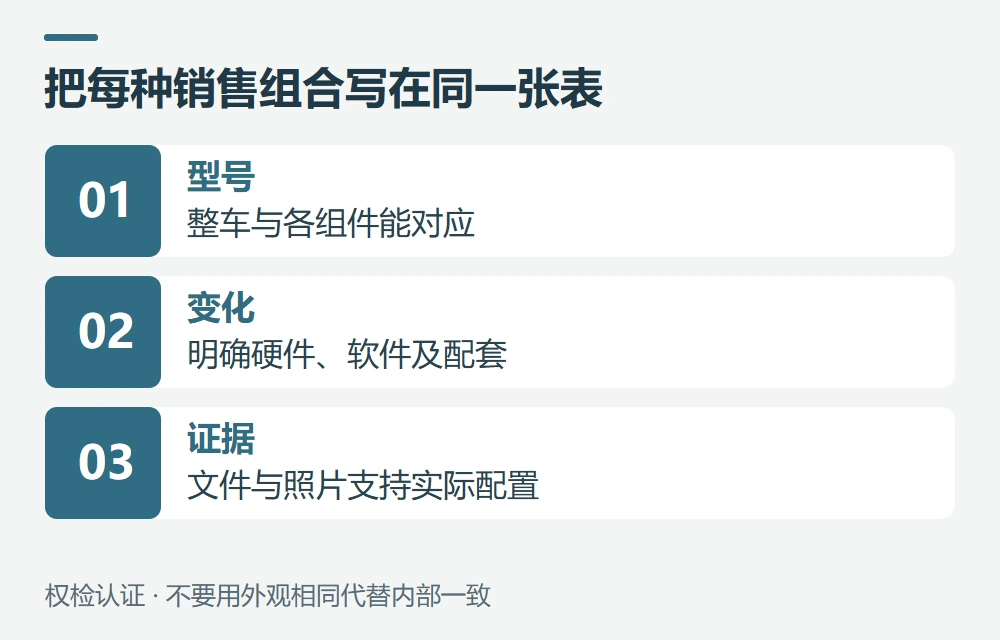 样品、型号和改款怎样安排才可追溯示意图