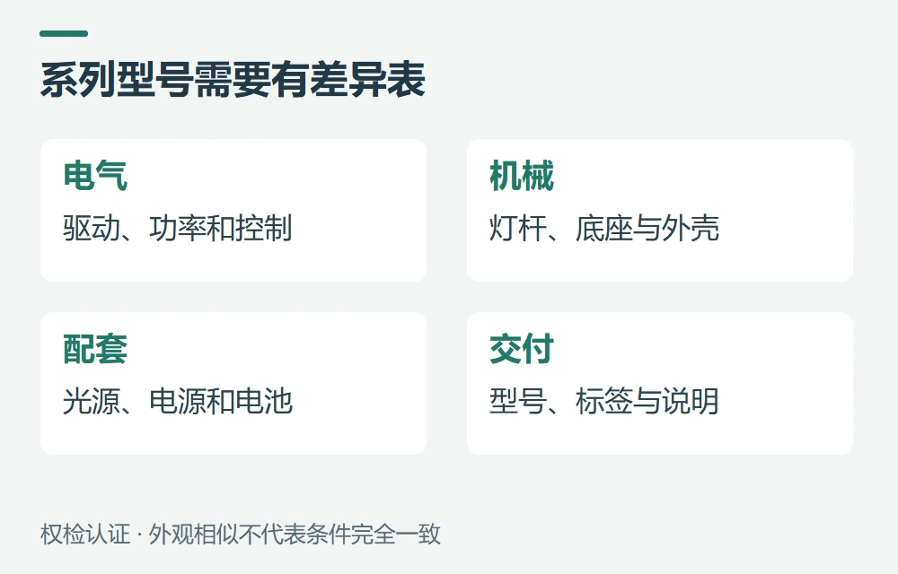 送检与系列型号,资料怎样准备示意图