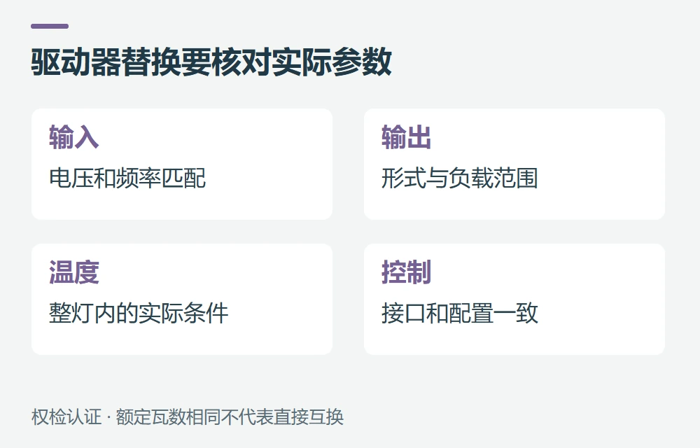 选LED驱动器,不只比较瓦数示意图