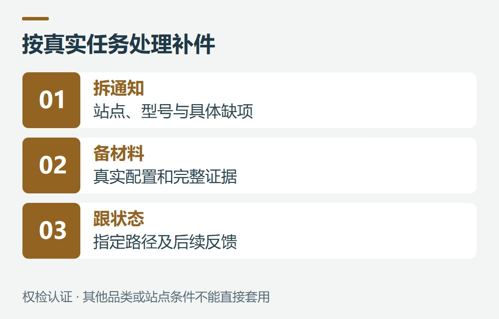 收到补件或验证任务后怎么处理示意图