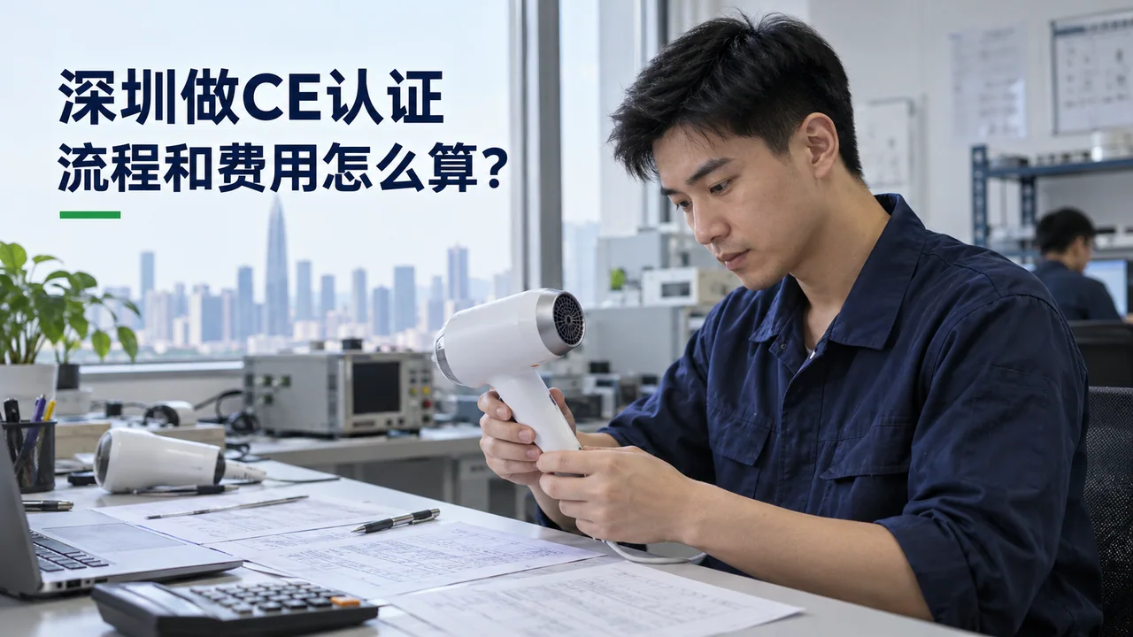 深圳做CE认证,流程和费用怎么算?(AI示意配图)