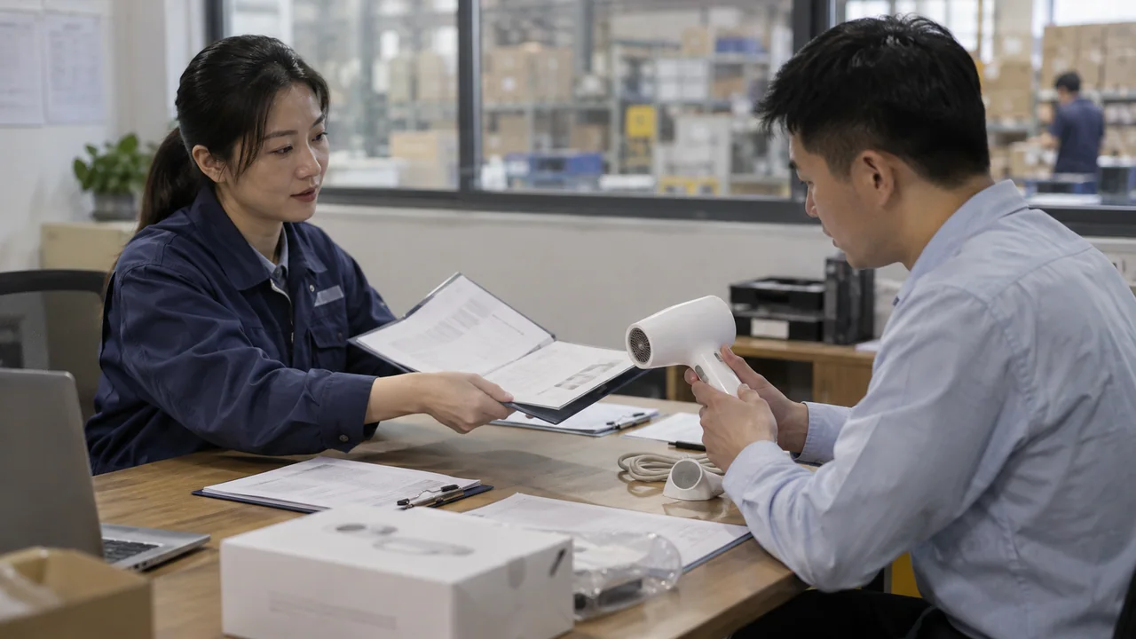 工厂与工程师核对资料缺口(AI示意配图)