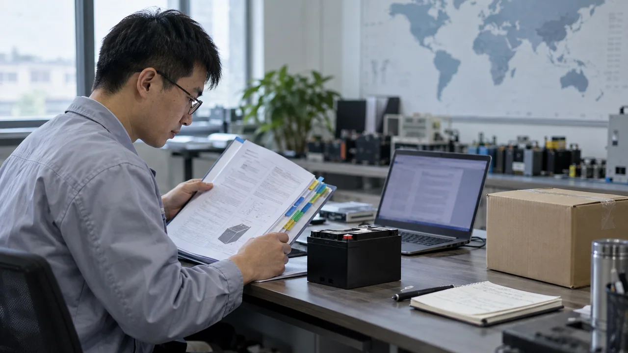 欧盟电池技术文件核对(AI示意配图)