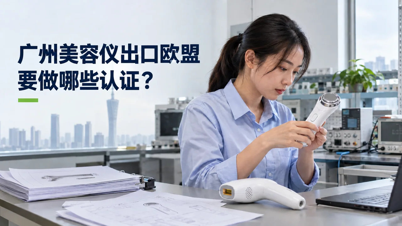 广州美容仪出口欧盟,要做哪些认证?(AI示意配图)