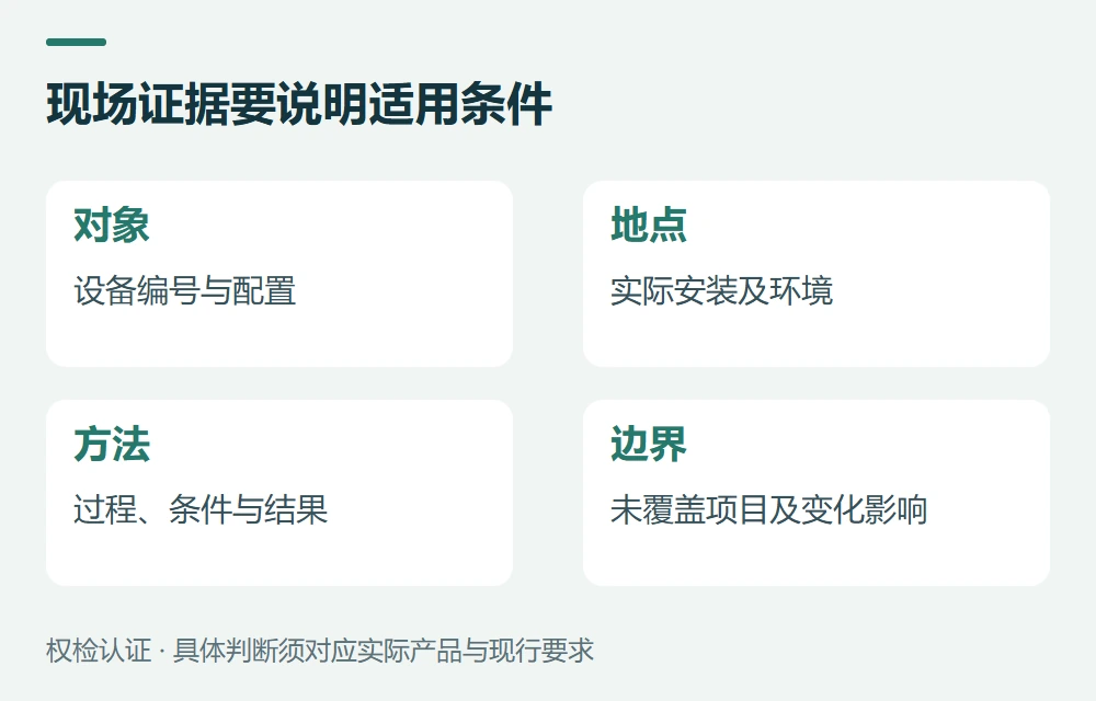报告应写清地点、配置和限制示意图