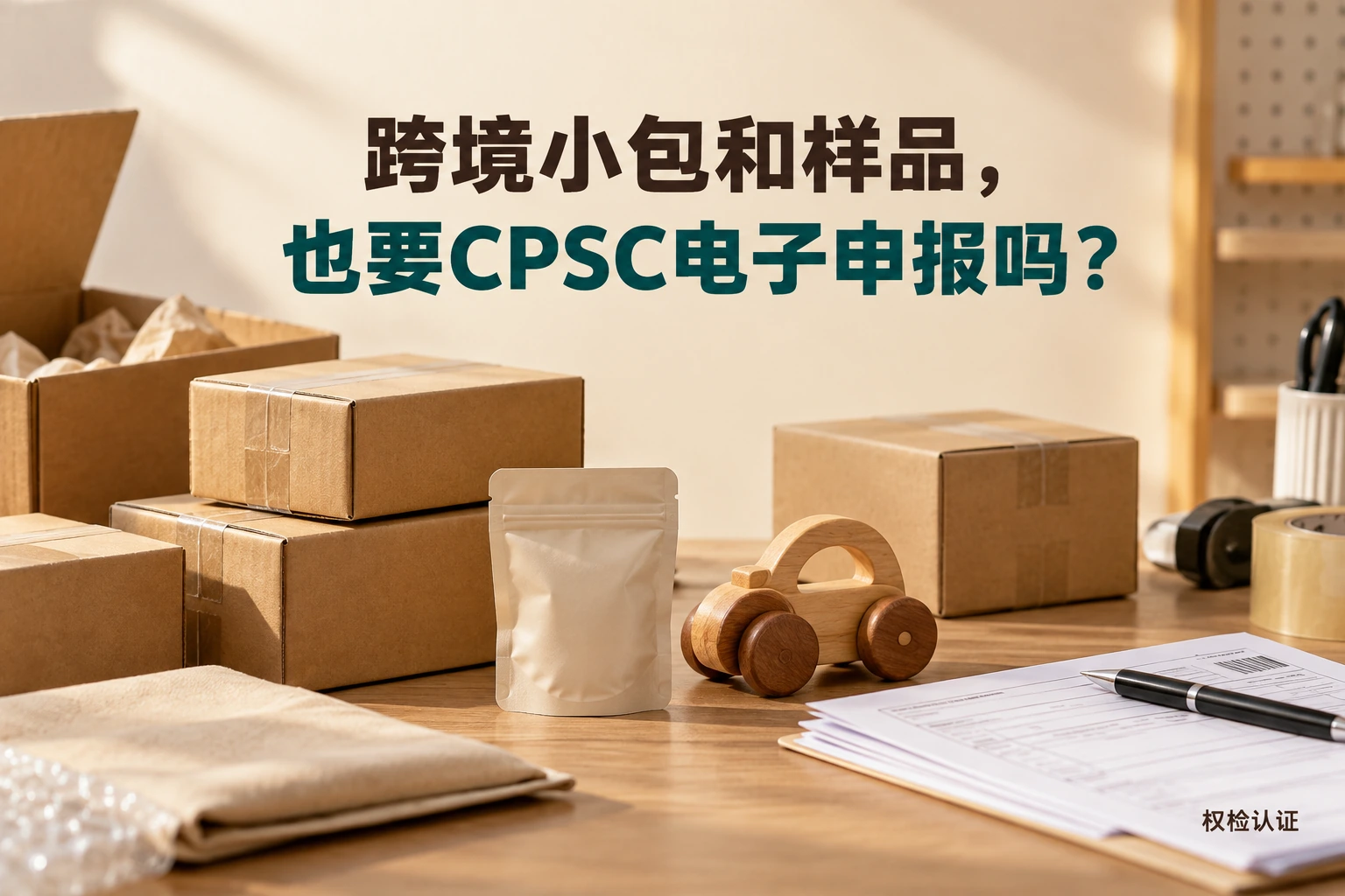 跨境小包和样品,也要CPSC电子申报吗?|权检认证产品与业务场景封面