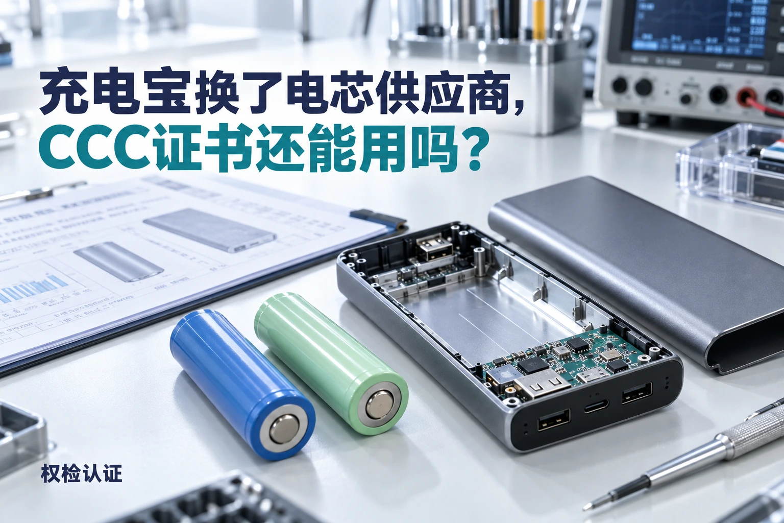 充电宝换了电芯供应商,CCC证书还能用吗?|权检认证产品与业务场景封面