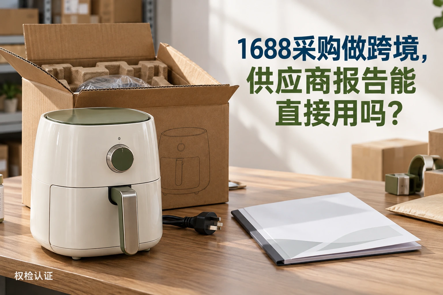 1688采购做跨境,供应商报告能直接用吗?|权检认证产品与业务场景封面
