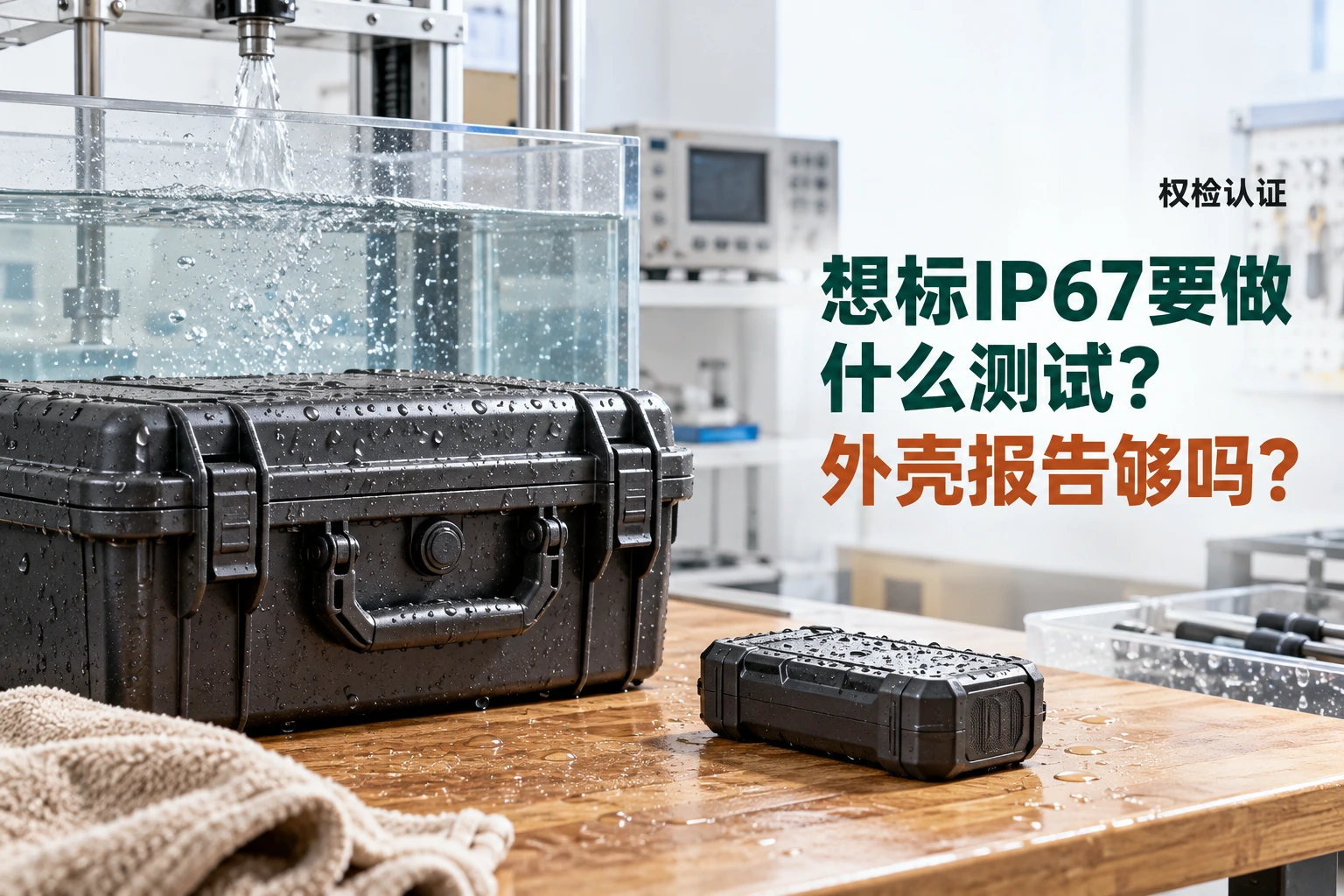 想标IP67要做什么测试?外壳报告够吗?|权检认证产品与业务场景封面