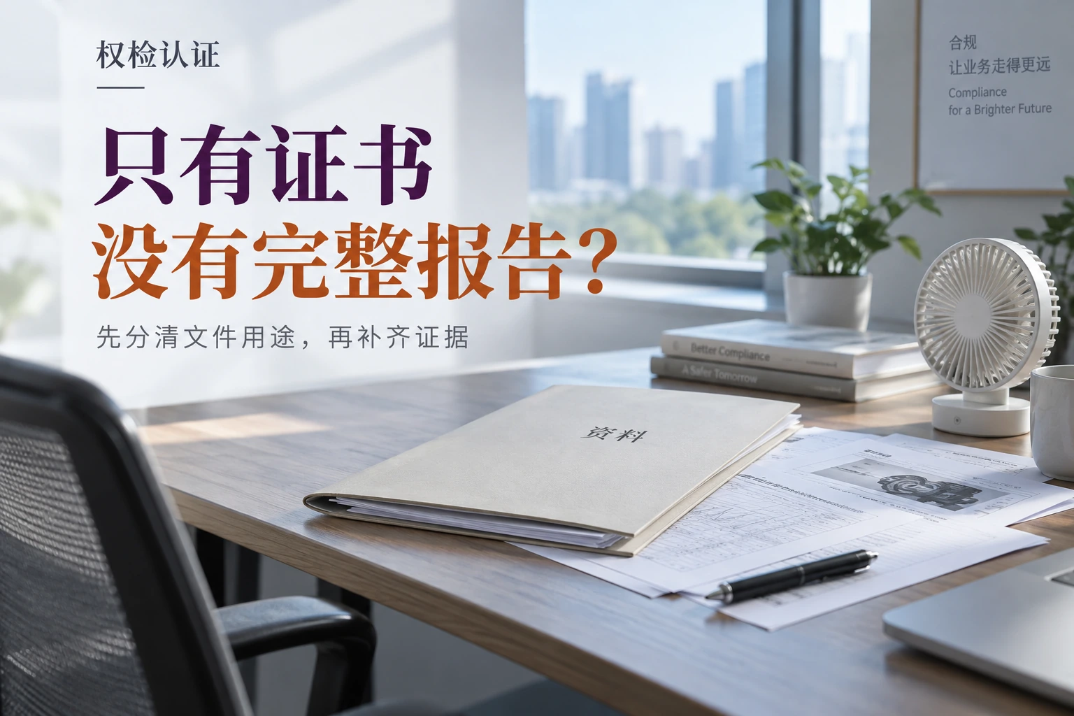 只有证书没有完整报告,能用于出口吗?:权检认证实物场景示意