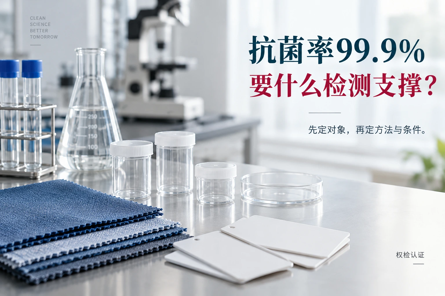 宣传“抗菌率99.9%”,要做什么检测?:权检认证实物场景示意