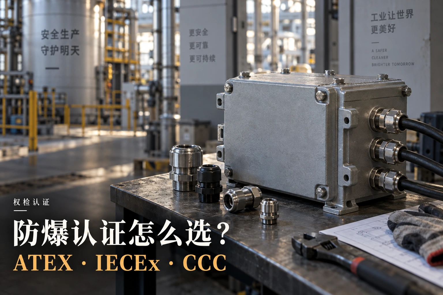 防爆认证ATEX、IECEx和国内防爆证怎么选?:权检认证实物场景示意