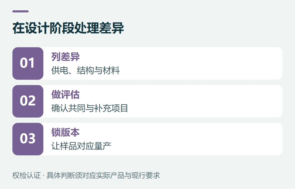 第四步:把差异留在设计阶段处理示意图
