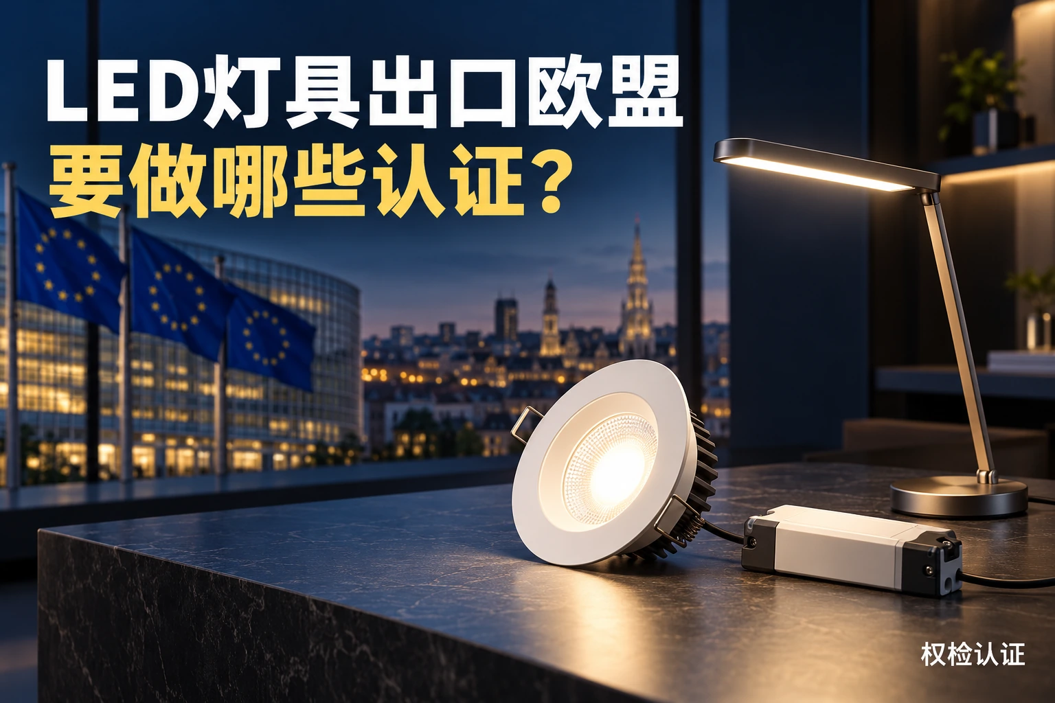 LED灯具出口欧盟,要做哪些认证?:权检认证实物场景示意