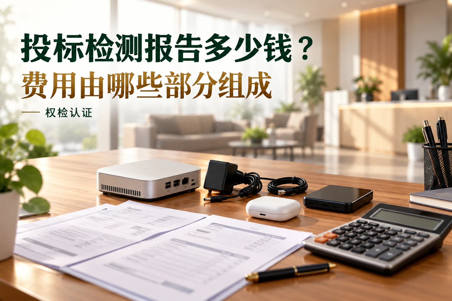 投标检测报告多少钱?费用构成说明|权检认证,AI生成业务场景示意