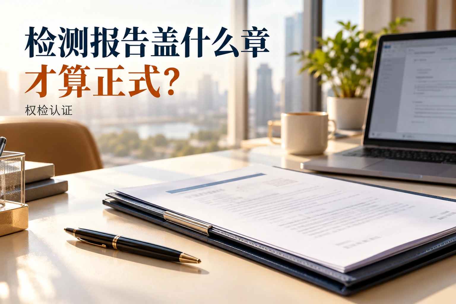 检测报告要盖什么章才算正式?|权检认证,AI生成业务场景示意