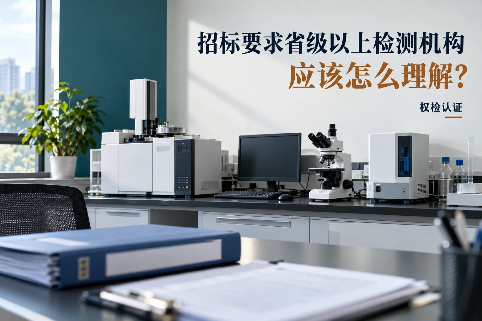 招标要求“省级以上检测机构”,怎么理解?|权检认证,AI生成业务场景示意
