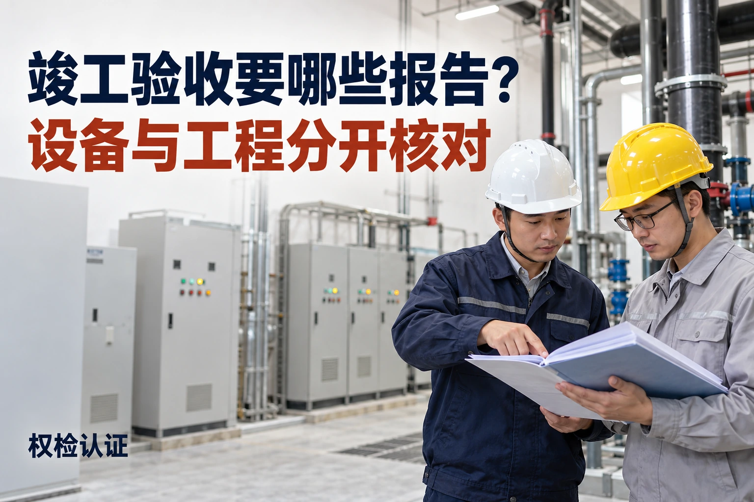 项目竣工验收检测,需要哪些报告|权检认证,AI生成业务场景示意