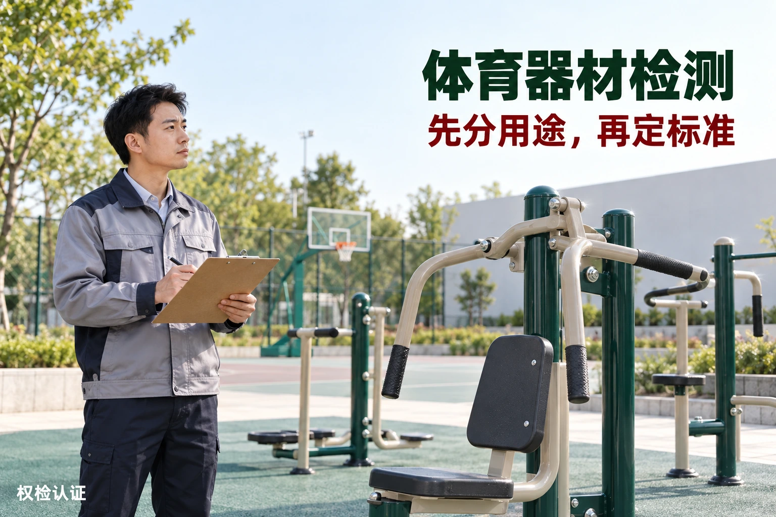 体育器材检测报告怎么办理|权检认证,AI生成业务场景示意