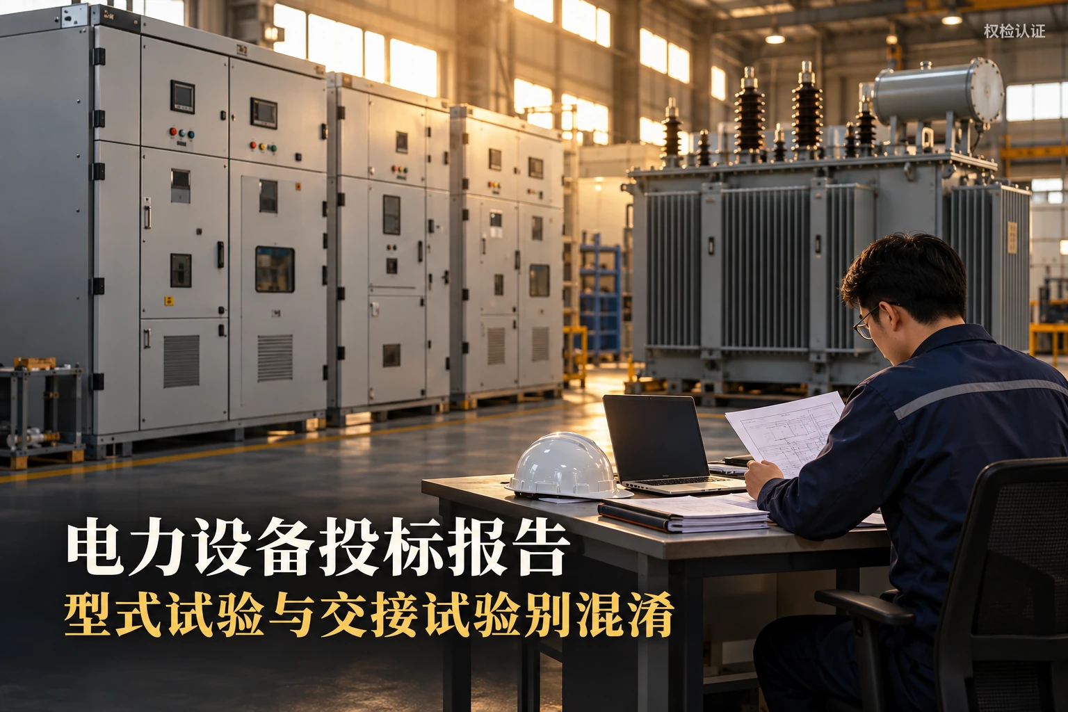 电力设备投标,检测报告有哪些要求|权检认证,AI生成业务场景示意