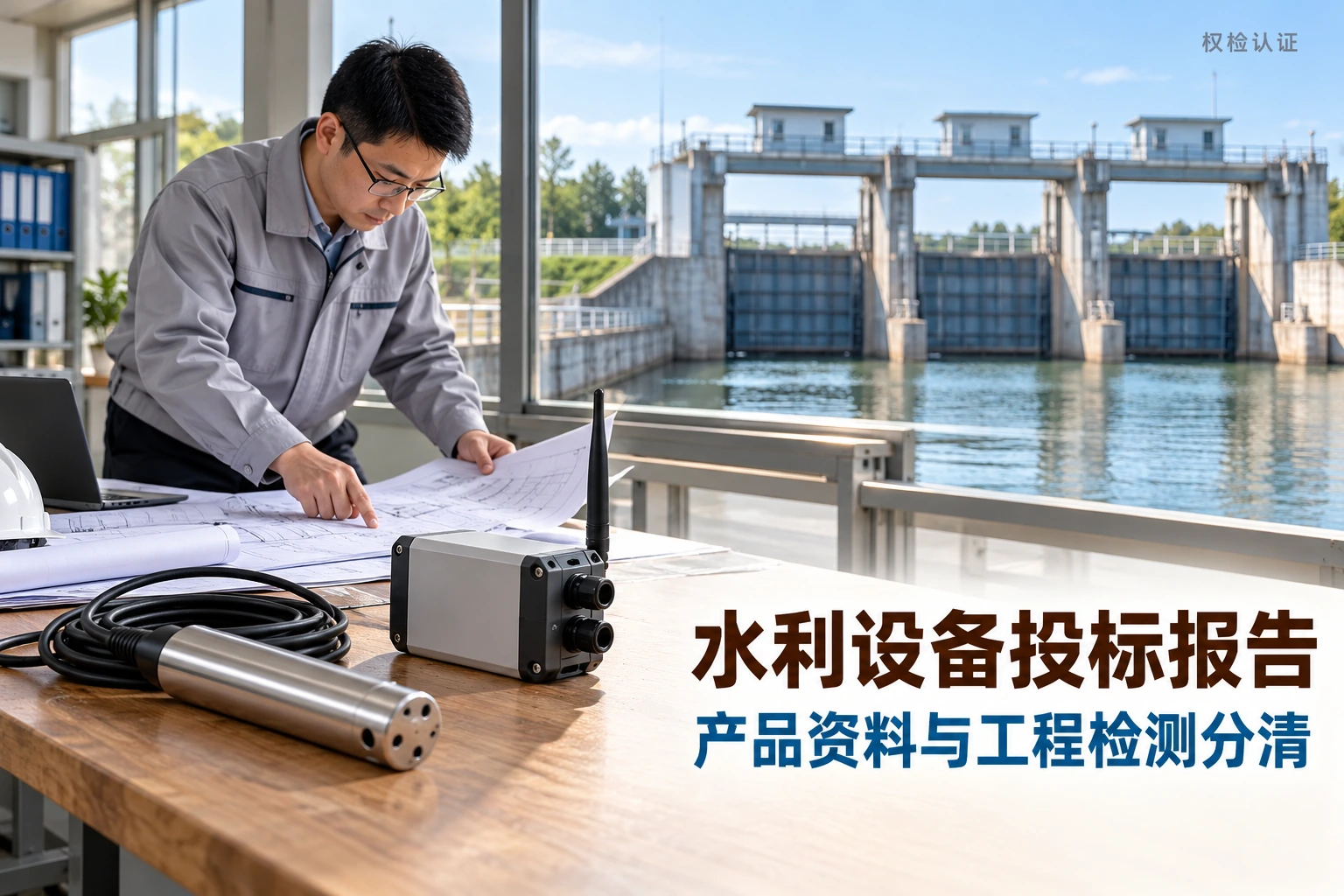 水利设备投标,检测报告有哪些要求|权检认证,AI生成业务场景示意