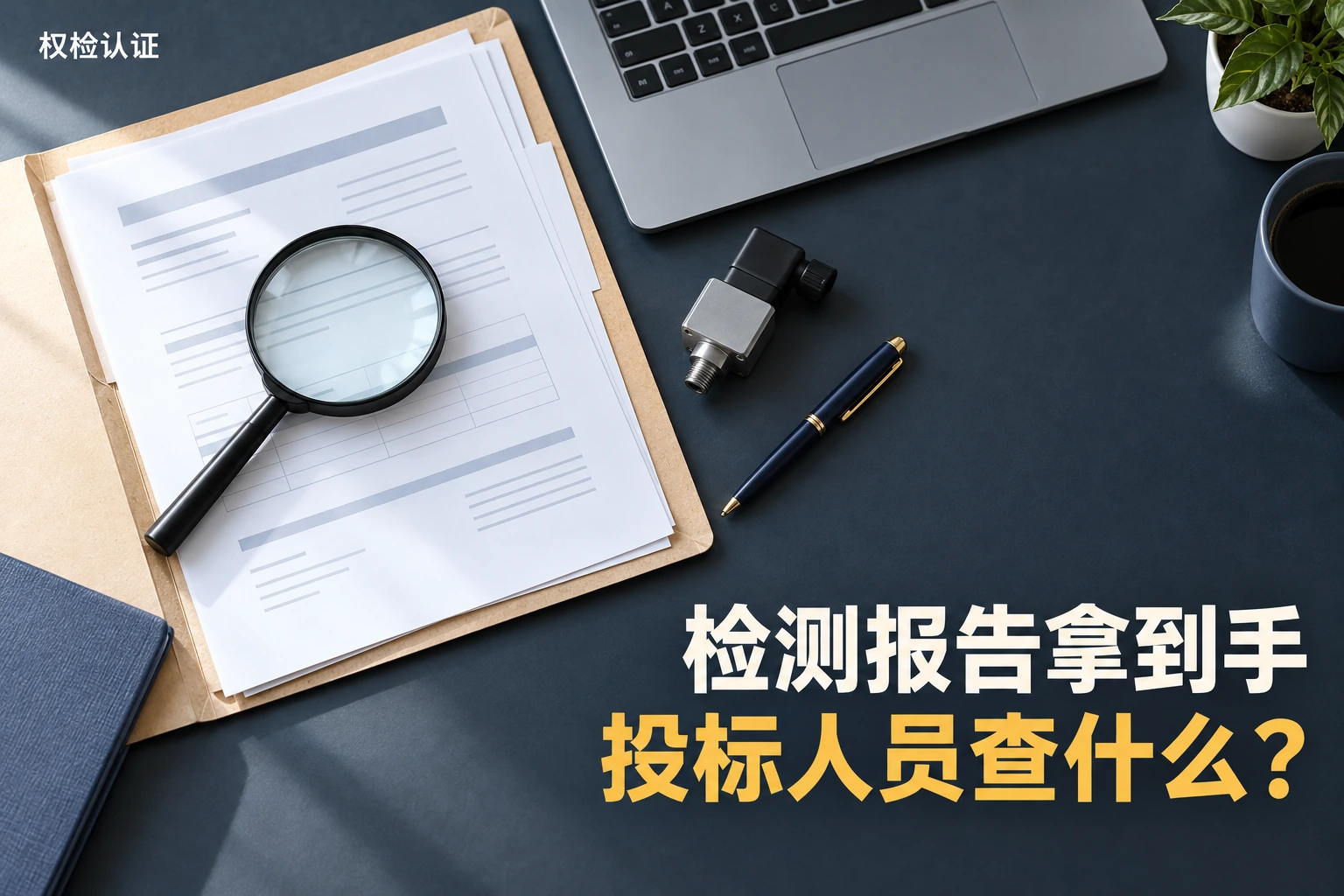 检测报告拿到手,投标人员要检查什么?,权检认证AI业务场景封面