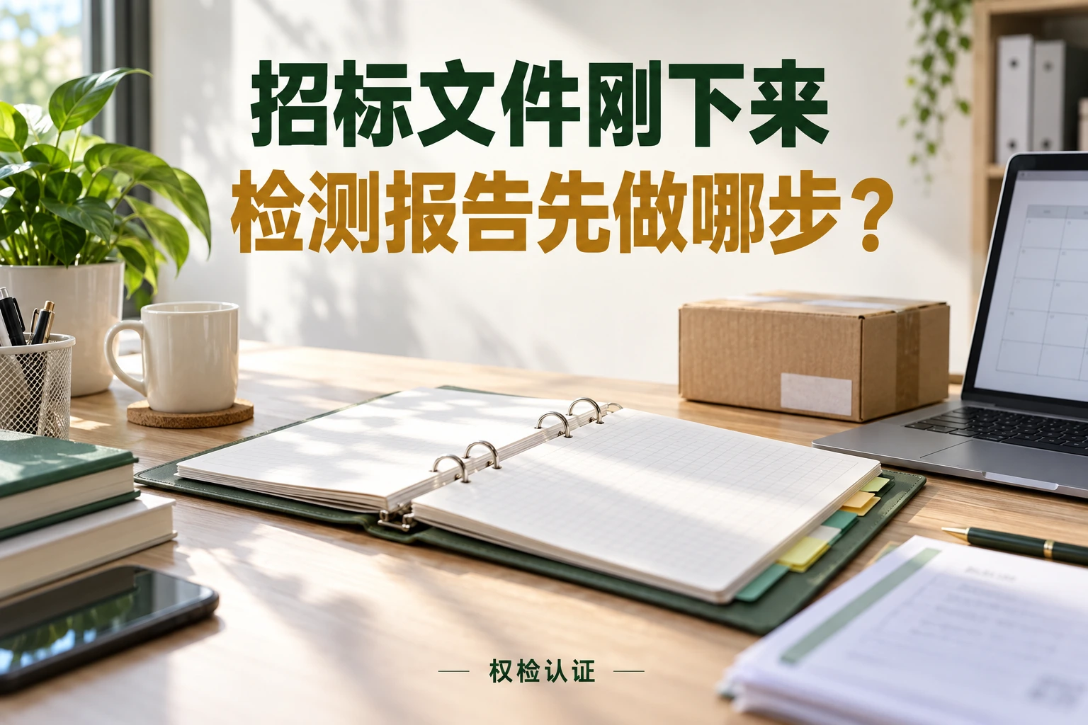 招标文件刚下来,检测报告先做哪一步?,权检认证AI业务场景封面
